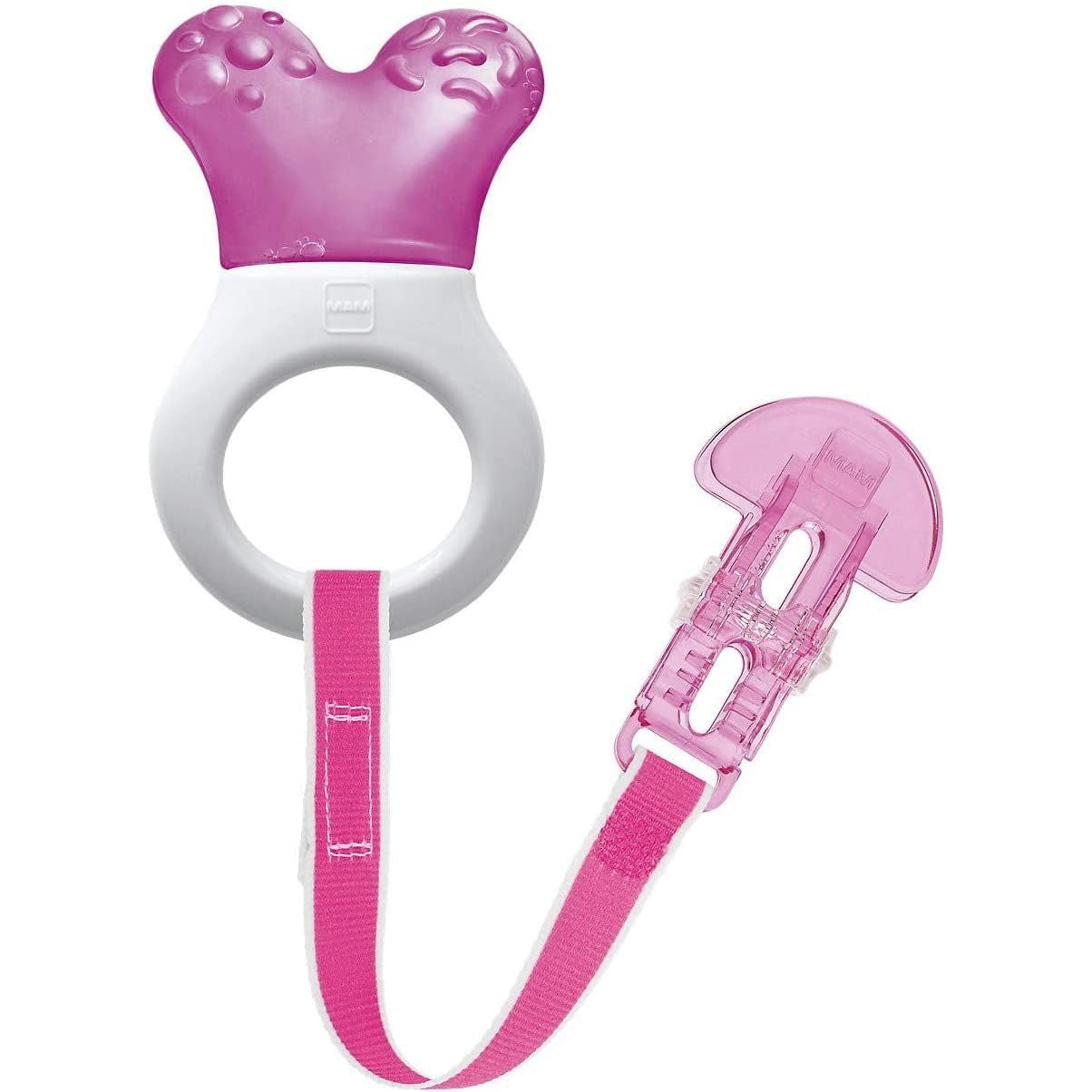 MAM Mini Cooler & Clip, Tandenstokers & Clip, Bijtring, Roze