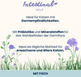 Almo Nature Functional - Darmhulp - Natvoer voor volwassen en volwassen katten met gevoelige darmen - met vis - ondersteunt het microbioom - 70 g (pak van 30)