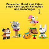LEGO Classic Creative Animals, doos met kleurrijke stenen, bouwstenen dierfiguren zoals hond, kat, konijn, hamster en vogel, constructiespeelgoed voor jongens en meisjes vanaf 5 jaar 11034 Bouwsets Besuche den LEGO-Store