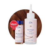 Permanente haarverfset 100% grijsdekking Thuiskleuring 0% ammoniak Haarverf Multidimensionale haarverf Professionele haarverf Naty Shop Haarverf Middenbruin Koper Goud 5Cg
