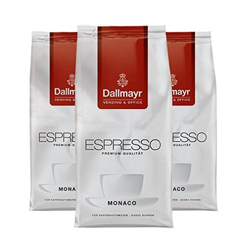 Espresso Monaco voor machines en bureau, hele bonen, 1000 g, verpakking van 3