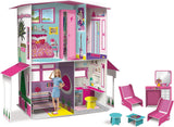 Lisciani - BARBIE poppenhuis - Barbie droomvilla op twee verdiepingen - 3D-huis om te bouwen, decoreren en ontwerpen - Creatief knutsel- en constructiespeelgoed voor kinderen vanaf 4 jaar Poppenhuizen Naty Shop Standaardtitel