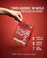 Fettuccine Konjac Noodles Bio Shirataki Diet-Food - 300 g, koolhydraatarm, suikervrij, keto, veganistisch, caloriearm, glutenvrij en eivrij, gemaakt van Konjac-meel