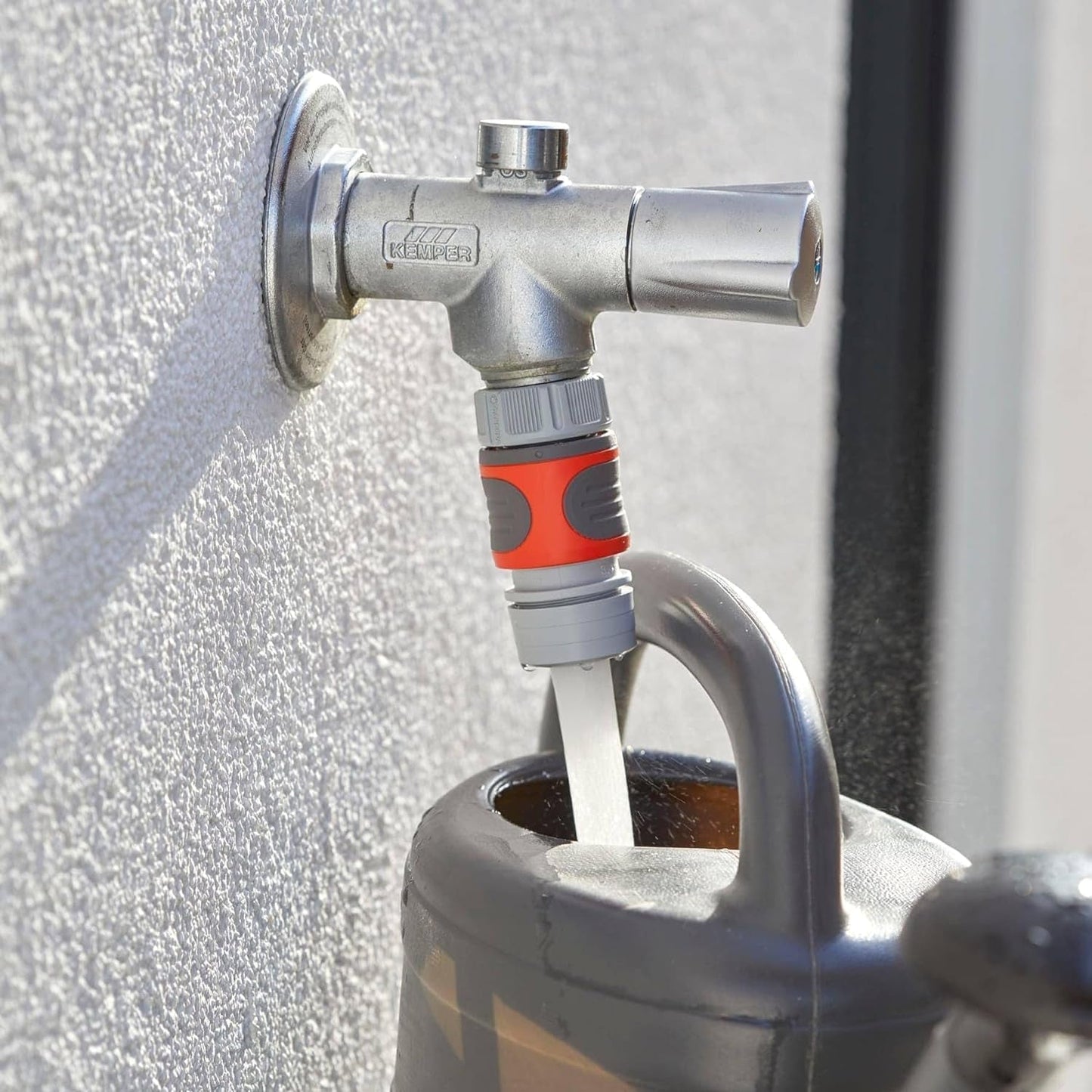Gardena beluchteradapter: Beluchter voor kraanwater zonder spatten, voor aansluiting op de Gardena kraanaansluiting, voor een delicate, beluchte en geconcentreerde waterstroom (2905-26)
