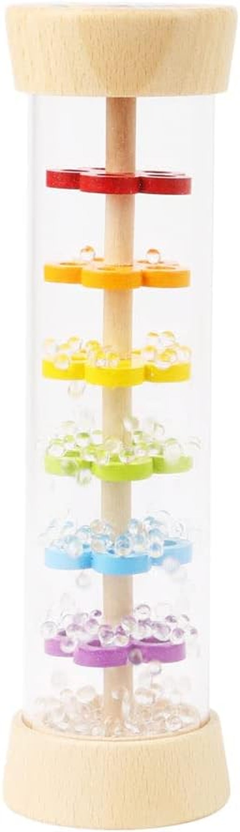 Small Foot rainmaker rammelaar "Safari", fascinerend zintuiglijk houten speelgoed, voor kinderen vanaf 6 maanden, 12458 Jucarii Bebe Naty Shop Rainmaker