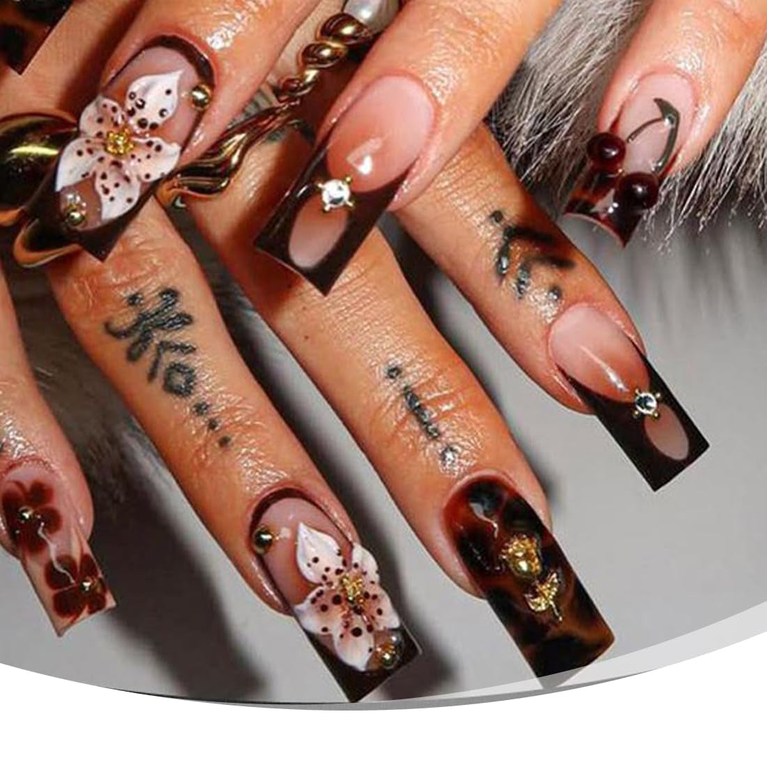 100 stuks 3D Blume Nagel Charms Nägel Zubehör Nageldesign Glitzersteine ​​Nailart Strasssteine ​​Flower Nail Charms Lichtgevende Bloem Nail Art Charms Bunte Blumen Deko Nagel Steinchen Flowers Nail