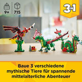 LEGO Creator 3In1 Groene Draak - Speelgoed - Kan worden omgezet in een zeeslang of feniks - Dierenbouwspeelgoed voor kinderen - Cadeau voor jongens en meisjes vanaf 9 jaar 31161 Bouwsets Besuche den LEGO-Store
