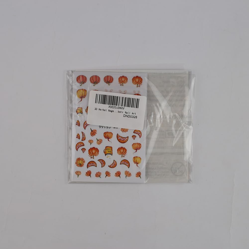 3D Herfst Nagelstickers Pompoenbladeren Nagelstickers Geometrische Lijn Bloemen Nagelstickers Thanksgiving Day Ontwerp Nagelstickers Herfst Pompoen Nagelstickers Nagelaccessoires Nagelkunst