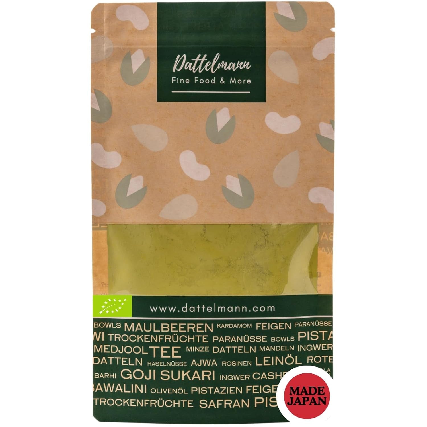 DATTELMANN® - Matcha biologische theepoeder 100 g – Origineel uit Japan