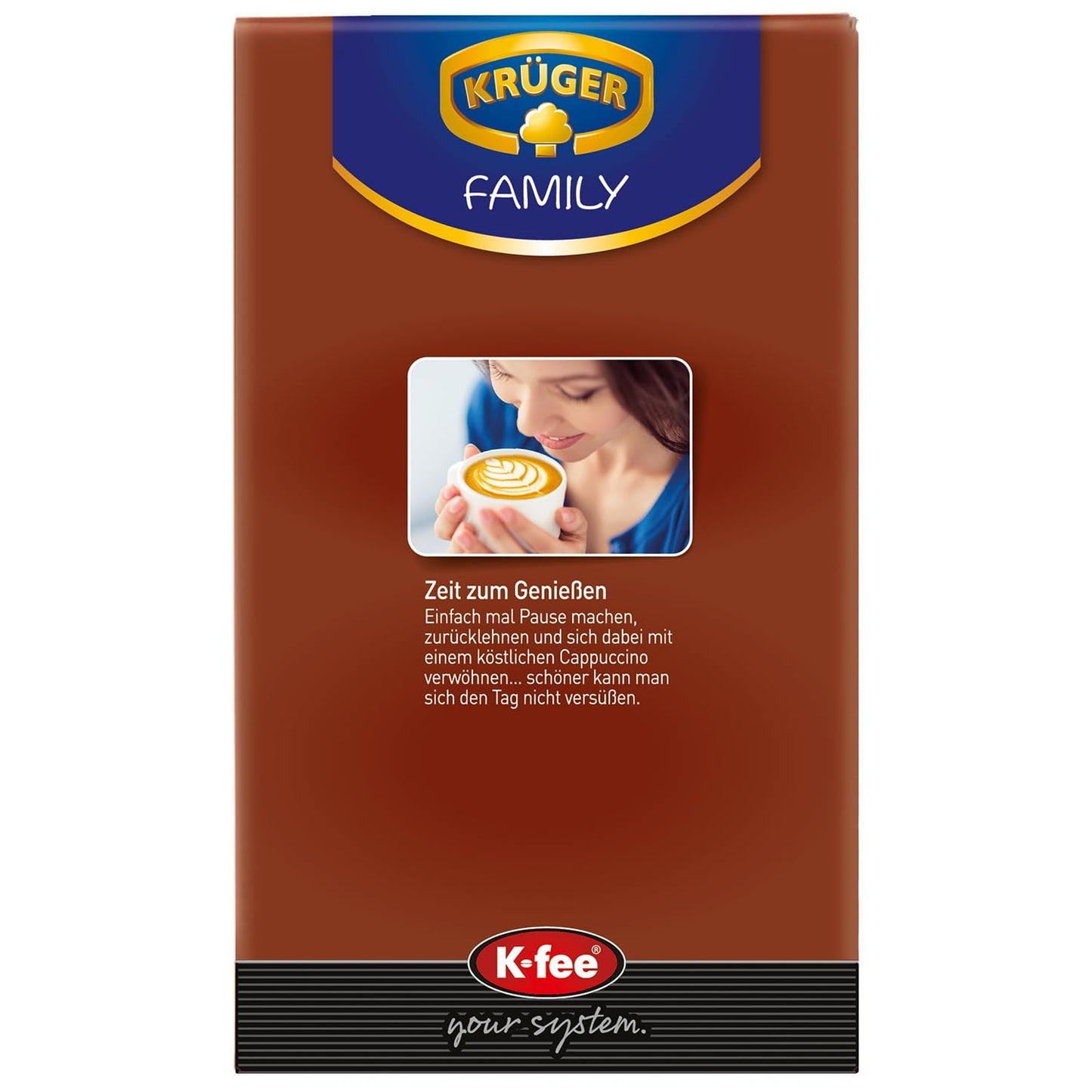KRÜGER Cappuccino Schoko Koffiecapsules, compatibel met K-fee en ALDI EXPRESSI* Kapselmaschinen, gearomatiseerde oploskoffie, 96 capsules