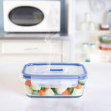Pure Box Actieve Rechthoekige Hermetico Containers - 197cl Bicolor Voedselbewaardozen Naty Shop