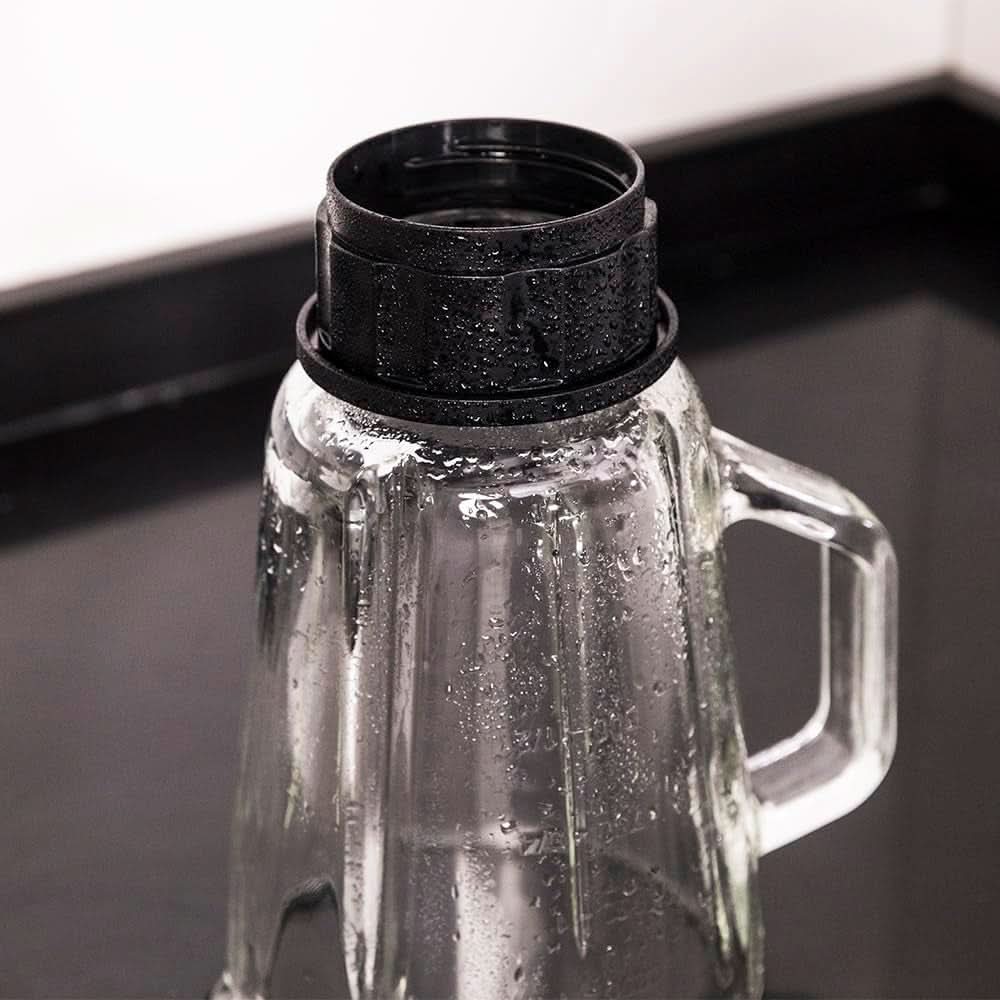 Cecotec Menger Glas Power Schwarz Titan 1000 INOX. 1000 W, Edelstahlgehäuse, 6-Blatt-Blatt Mit Schwarzer Titanbeschichtung, 1,5-L-Glaskrug, 5 Geschwindigkeiten [Energieeffizienzklasse a +] Keuken Naty Shop