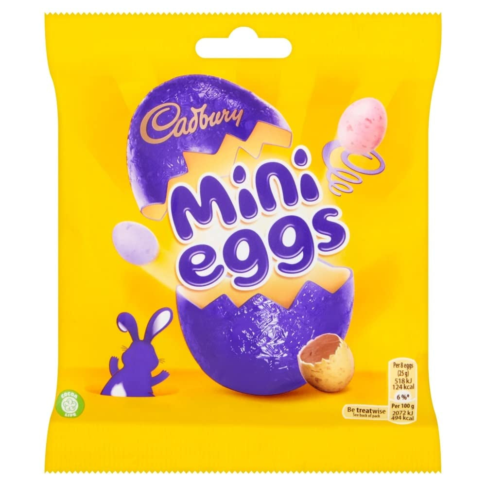 Stevig zakje kleine chocolade-eitjes (80g) in een knapperig suikerbakje (Paasvormpjes)