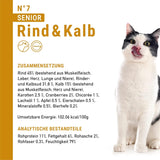 catz finefood Senior Collection Katzenfutter nass - Premium Nassfutter für Ihre Senior Katze - getreidefrei, ohne Zucker, hoher Fleischanteil, Vitamine & Mineralien (6 x 200g dosis)
