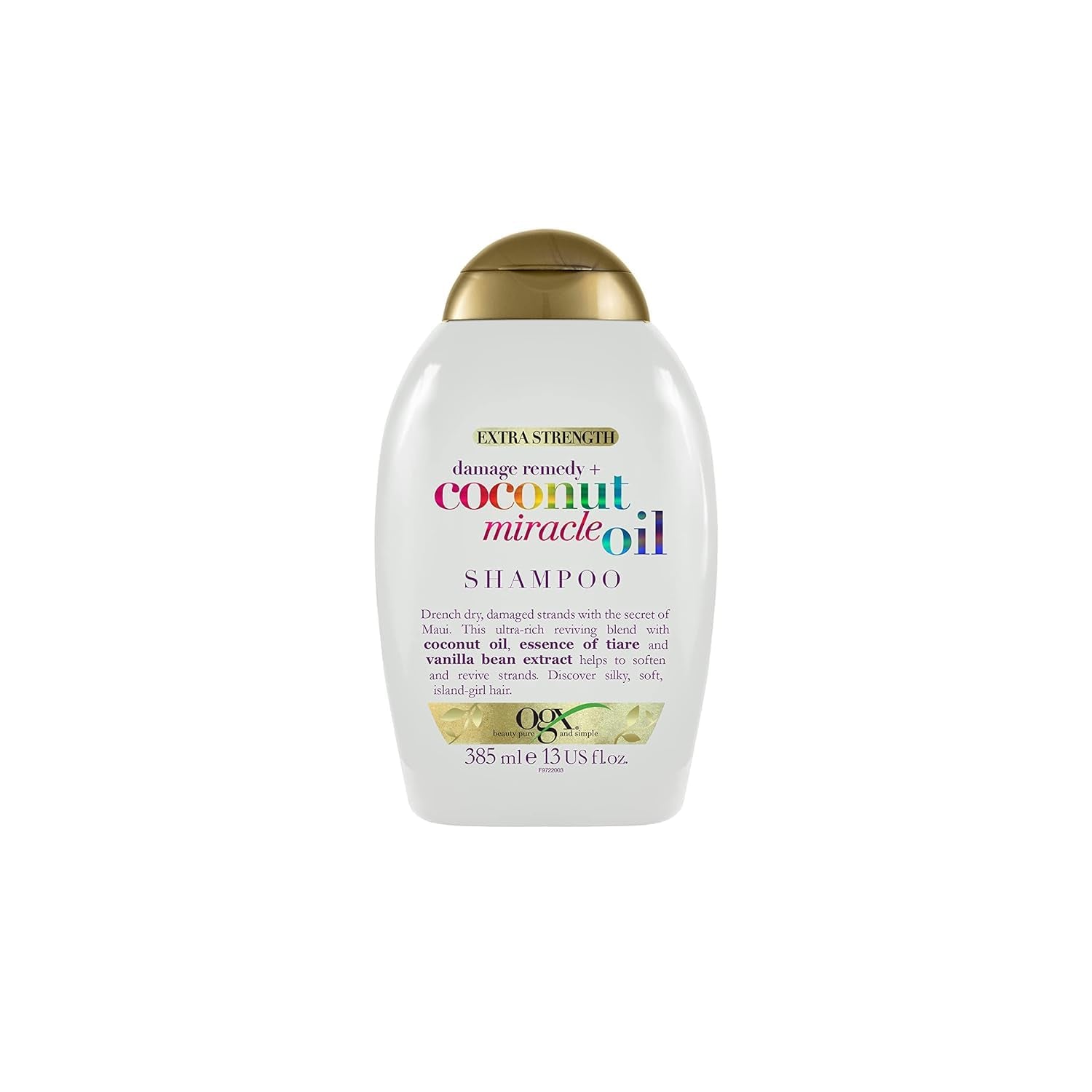 OGX Coconut Miracle Oil Conditioner, hydraterende kokosolie haarverzorgingsconditioner, 385 ml haarverzorging OGX shampoo