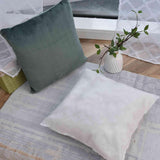 Gordijndooskussen Decoratief kussen Lxb 45X45 Cm Groene jacquard "Greta" Met visgraatmotief Gemakkelijk te onderhouden Ritssluiting Zachte vulling 320G - Verschillende kleuren, 2023510 Reiskussens Naty Shop