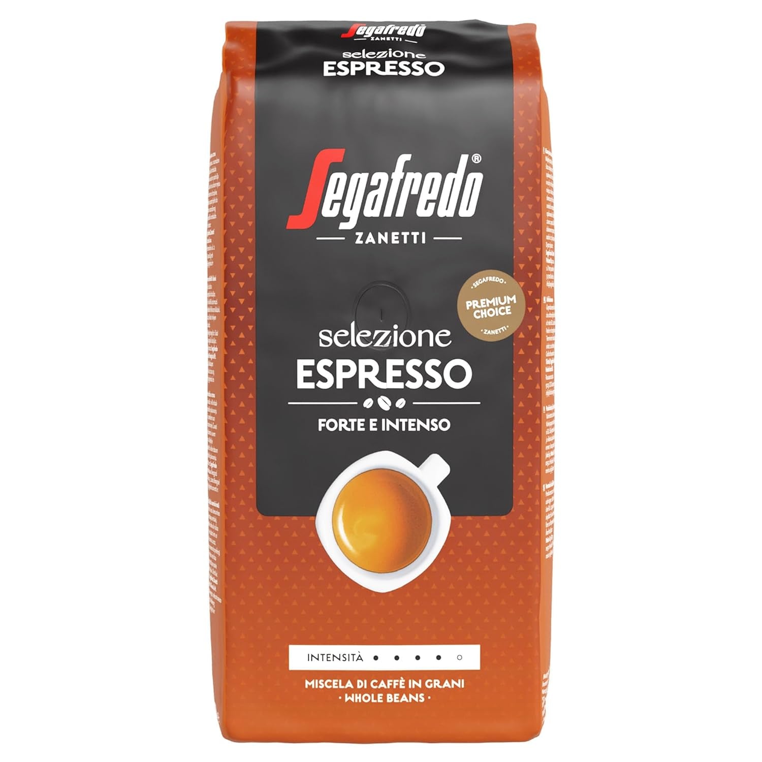 Segafredo Zanetti Selezione Espresso - Hele boon (1kg pak) - Geschikt voor alle Italiaanse koffiespecialiteiten - Medium tot donker gebrand, sterke en intense smaak