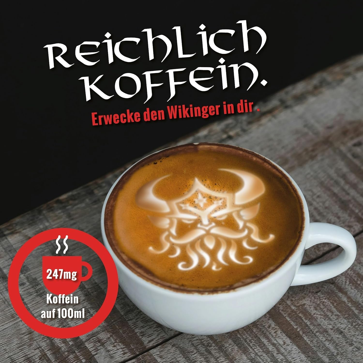 Blank Roast - GUNNAR - 1kg - Heel Kaffee-Bohnen Extra Sterk - Kräftige Robusta-Röstung - 494mg Kaffein je Tasse - Würzig & Kraftvoll mit Noten von dunkler Schokolade - Säurearm