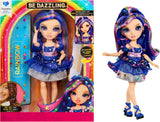 Rainbow High Be Dazzling - Genevieve Bleue - Blauwe modepop van 28 cm met versieringstool, fonkelende edelstenen en stylingaccessoires