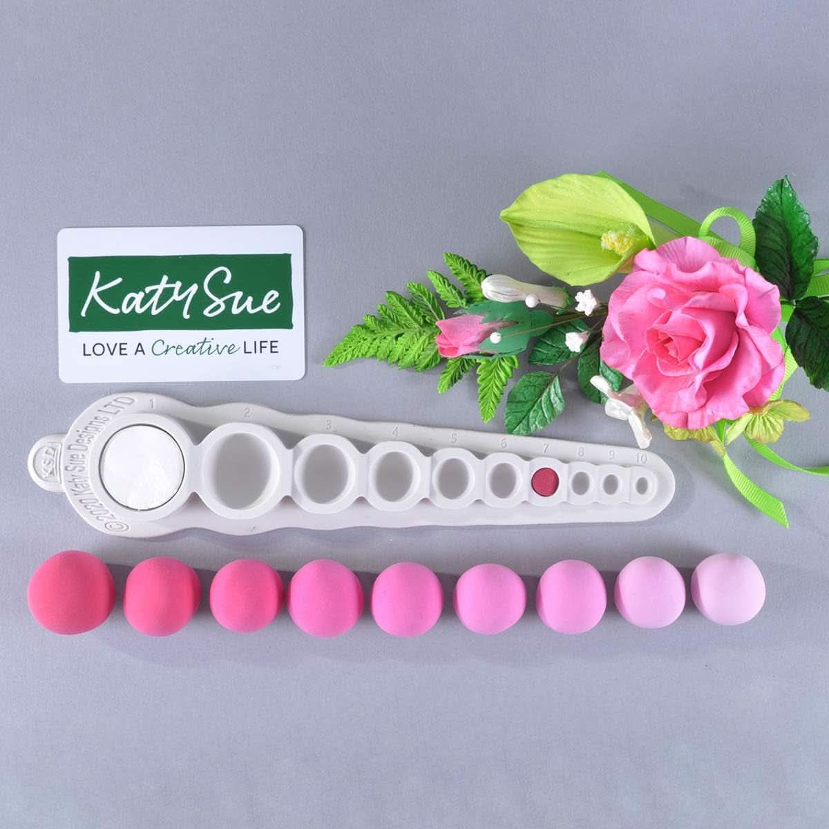 Katy Sue, Vormen van siliciumhelften Diff. Afmetingen, Dosering Suikerpasta, 10 gaatjes Keuken Naty Shop