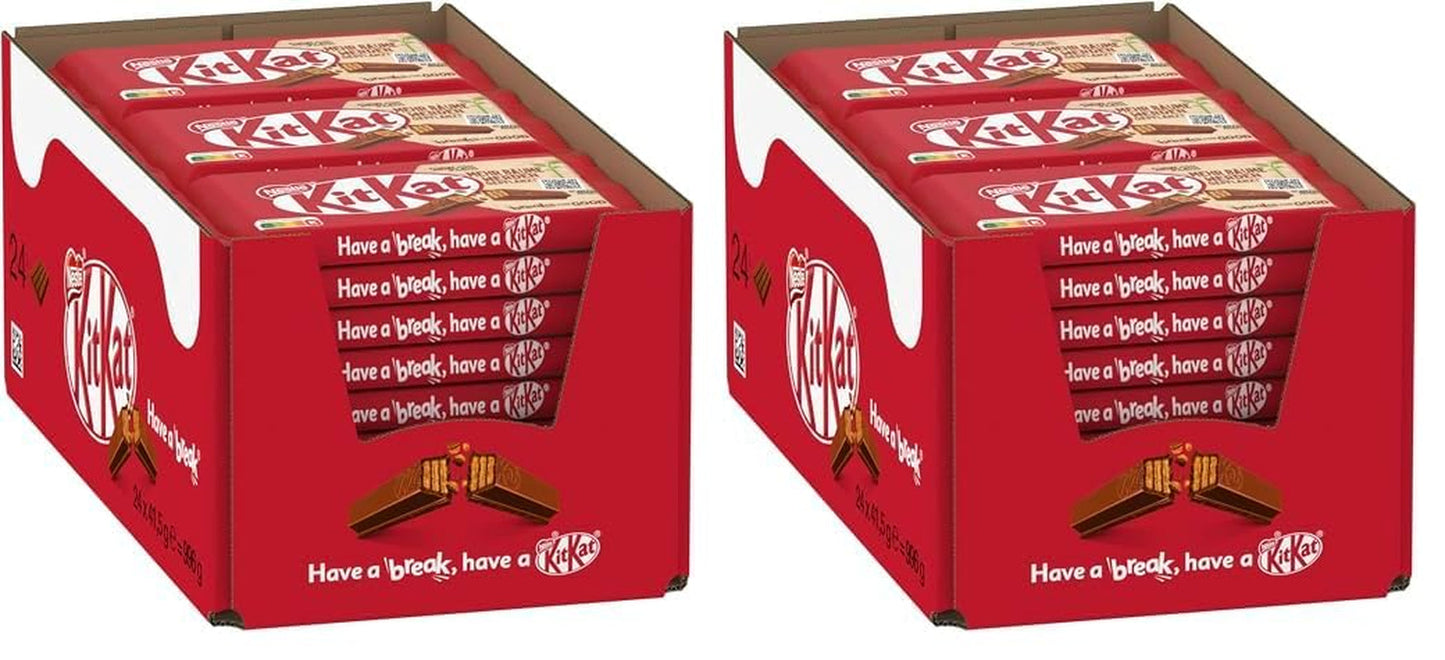 Nestlé klassieke chocoladerepen, knapperige wafelrepen van melkchocolade, verpakking van 48 (24 x 41,5 g)