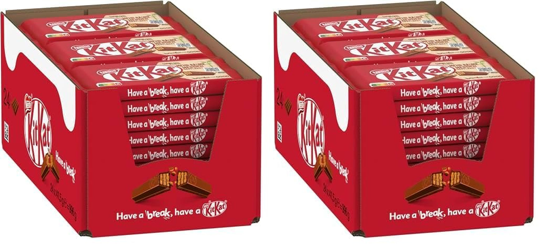 Nestlé klassieke chocoladerepen, knapperige wafelrepen van melkchocolade, verpakking van 48 (24 x 41,5 g)