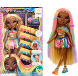 Rainbow High Haarkrijt & Stylingpop - Meline - 28 cm regenboog en goud wasbare haarkrijtpop, kleuren, stylen, spelen, uitspoelen en herhalen, voor kinderen van 4-12 jaar