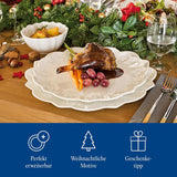 Villeroy & Boch Toy's Delight Royal Classic 8-delige serviesset, vaatwasser- en magnetronbestendig, wit, borden, 4-persoons serviesset, kerstservies, speelgoed, premium porselein