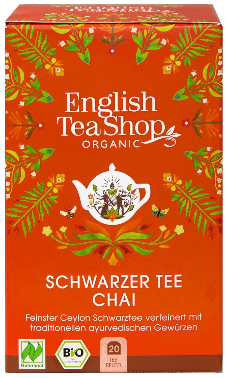 ETS - Chai zwarte thee, Naturland BIO, 20 theezakjes (pak van 2)