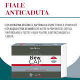 Newcap Anti-Fall Ampullen Cosmetisch product voor zwak haar, 12 ampullen Haarverzorging Naty Shop