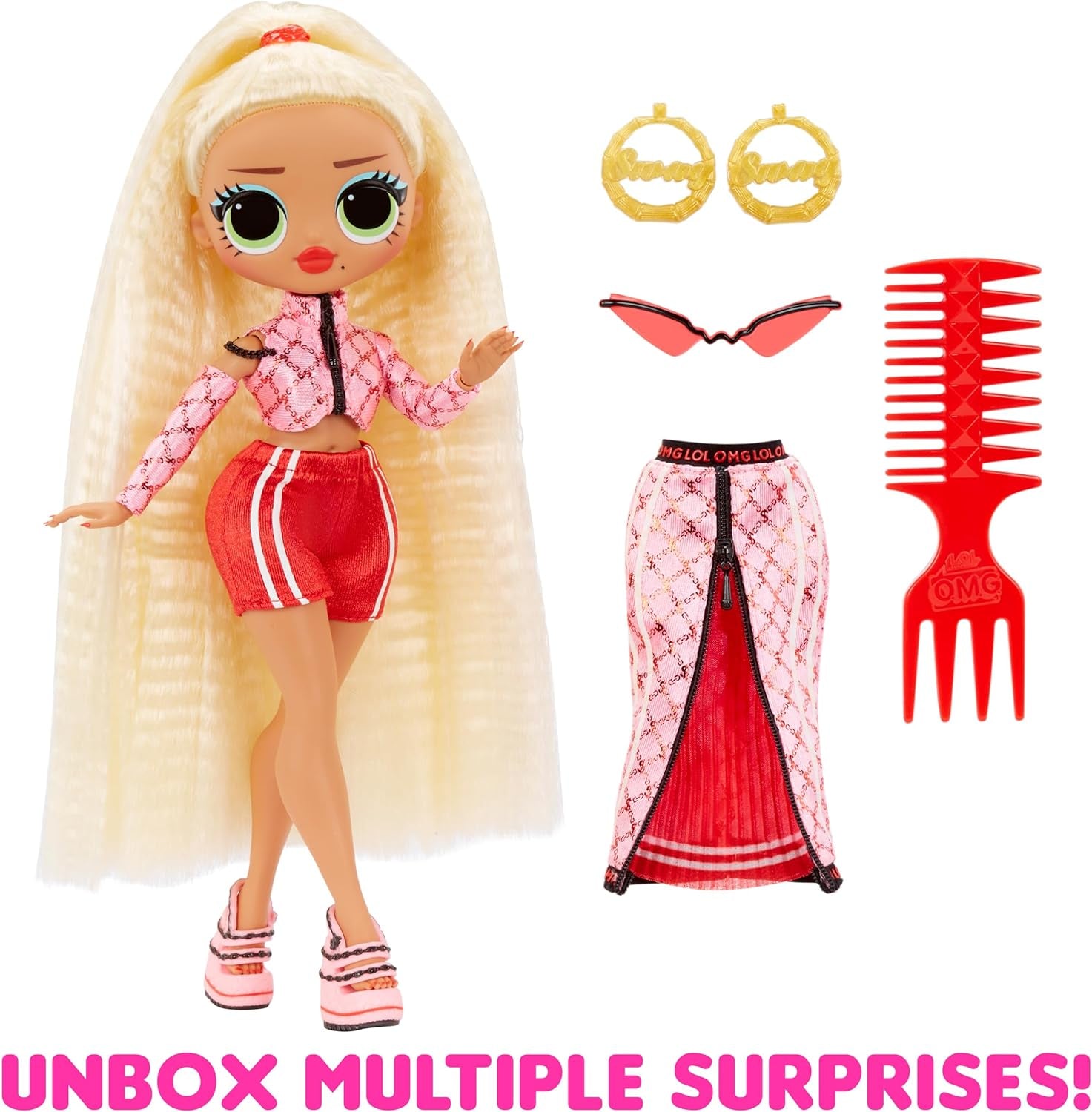 LOL Verrassing! OMG Modepop - Cadeauartikel - Met veel verrassingen, inclusief verwisselbare mode en fantastische accessoires - Ideaal voor kinderen vanaf 4 jaar, Roze