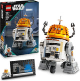 LEGO Star Wars figuur 75416 Ahsoka Astromech Droid Chopper (C1-10P) - speelgoed met beweegbaar hoofd, afneembare armen en centraal wiel - cadeau voor Ahsoka-fans, jongens en meisjes vanaf 10 jaar Bouwsets Besuche in LEGO-Store Standaard titel