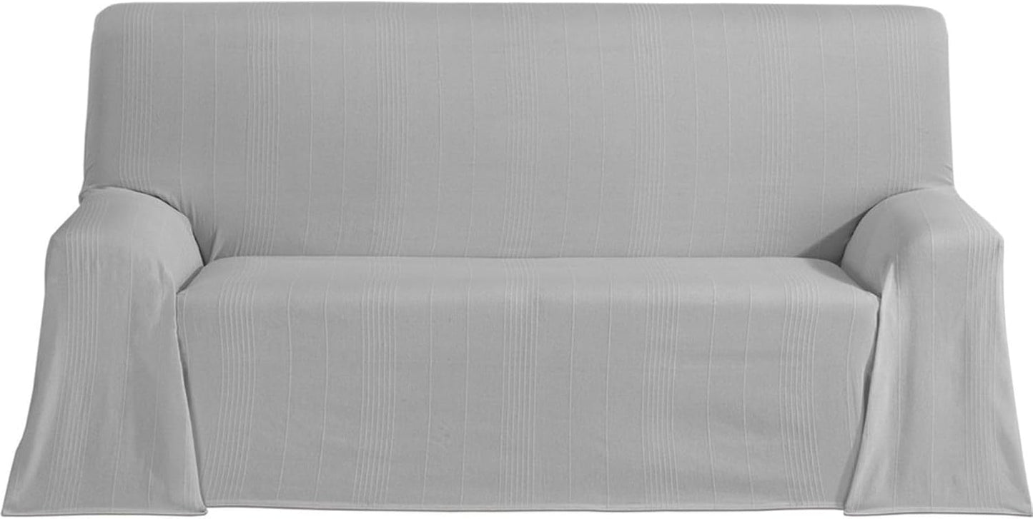 ECOMMERC3 multifunctionele sprei, maat 300 X 260 cm, voor bank of bed, blauwe multifunctionele sprei, decoratief voor bank, bed, bank Gooi, licht en elegant, blauw Bedden en dekens Besuche den ECOMMERC3-Store Grijs 180X260 Cm
