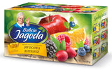 Babcia Jagoda - Vruchtenthee "Fruchtige Verführung" - 20 theezakjes - Met hibiscus, appel, appelbes, braam, rozenbottel, sinaasappelschil - Intense fruitsmaak, cafeïnevrij, vegan, natuurlijk, Cay - 40G