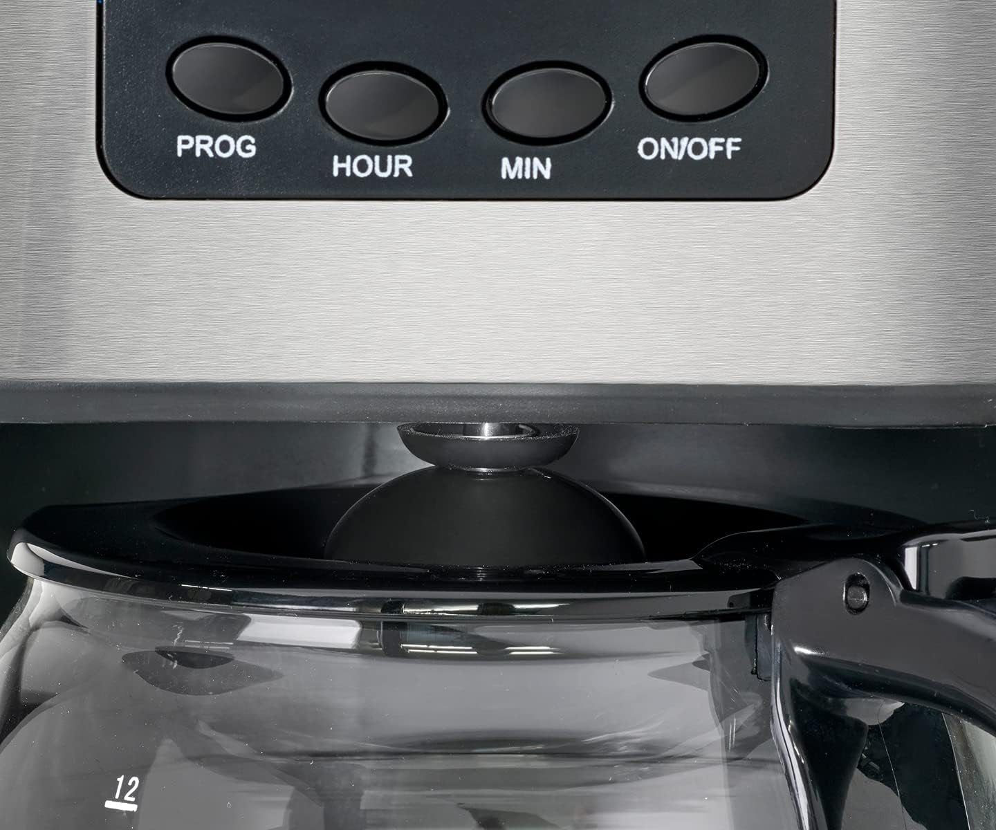 Clatronic® koffiezetapparaat met timer, 1,5 liter karaf voor 12-14 koppen koffie, 24u LCD timer, warmhoudfunctie, antidruppel, verwijderbaar filter, display en indicatielampjes, 900W - KA 3642