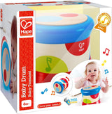 Hape Babytrommel | Rollend muzikaal speelgoed voor de kleintjes om ritme en verschillende geluiden te leren, werkt op batterijen, vanaf 6 maanden Baby Toys Naty Shop