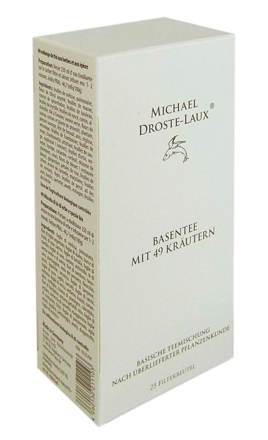 Droste-Laux Basisthee met 49 kruiden, 25 stuks (kruidenthee, filterzakjes, vasten- of dieetthee) 120501