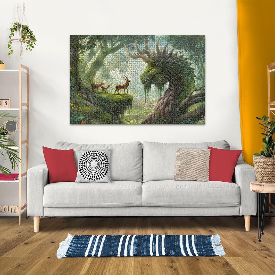 Ravensburger Puzzel 12000808 - The Forest Dragon Awakens - Legpuzzel van 3000 stukjes voor volwassenen vanaf 14 jaar Puzzel Naty Shop
