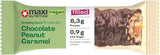 MaxiNutrition Romige veganistische eiwitreep met chocolade, pinda's en karamel 12x45g - veganistische eiwitreep, 18% eiwit, 8,3 g per reep, laag suikergehalte (0,9 g), geen toegevoegde suiker, geen kunstmatige smaakstoffen