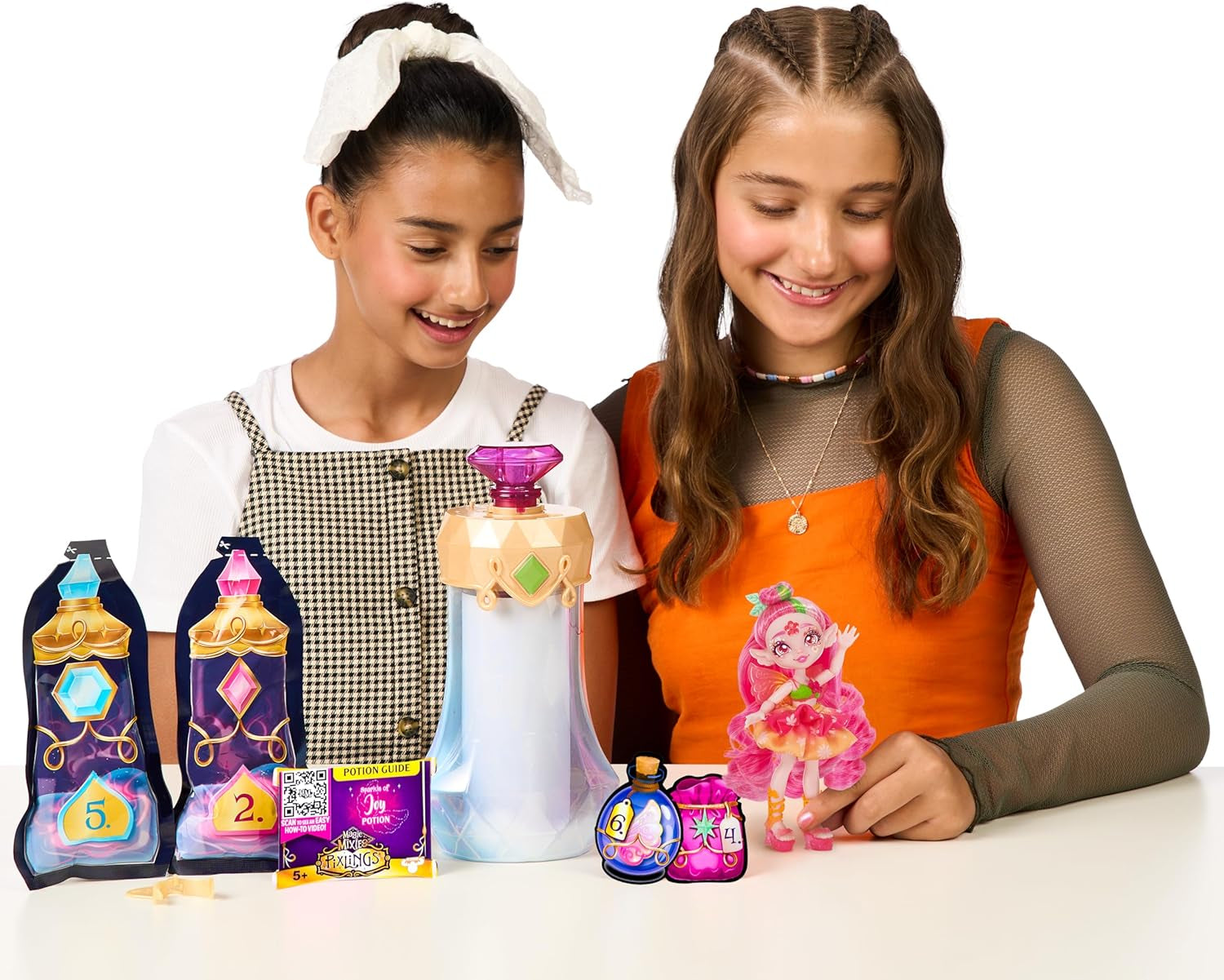 Pixlings Faye Deer Doll: De magische onthulling van de prachtige en gedetailleerde Pixlings-pop van 16,5 cm in een fles met magische drankjes