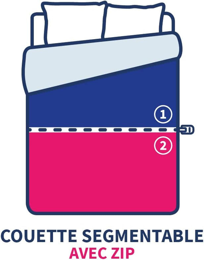 KSGB402460 Gewatteerd bed voor 2 personen, gemakkelijk wasbaar, wit, 220X240 cm Dekbedden en dekbedden Naty Shop