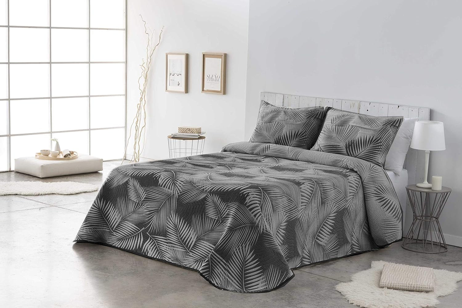 VIALMAN Sofia 30 Bouti Licht dekbed voor tweepersoonsbed | dekbedmaat 250 X 270 cm, grijs Quilts en quilts Naty Shop Gevlekt 135X190 Cm