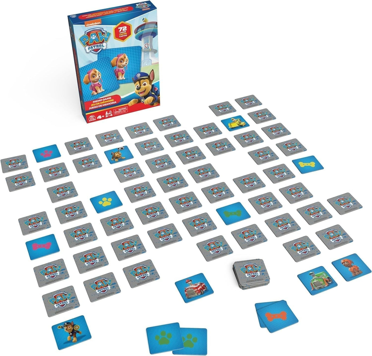Spin Master Paw Patrol spellen, memory spel, Paw Patrol speelgoed, Chase, Stella, Marcus, Ruben, memory spellen met boeken, voor kinderen vanaf 4 jaar Actiefiguren Naty Shop