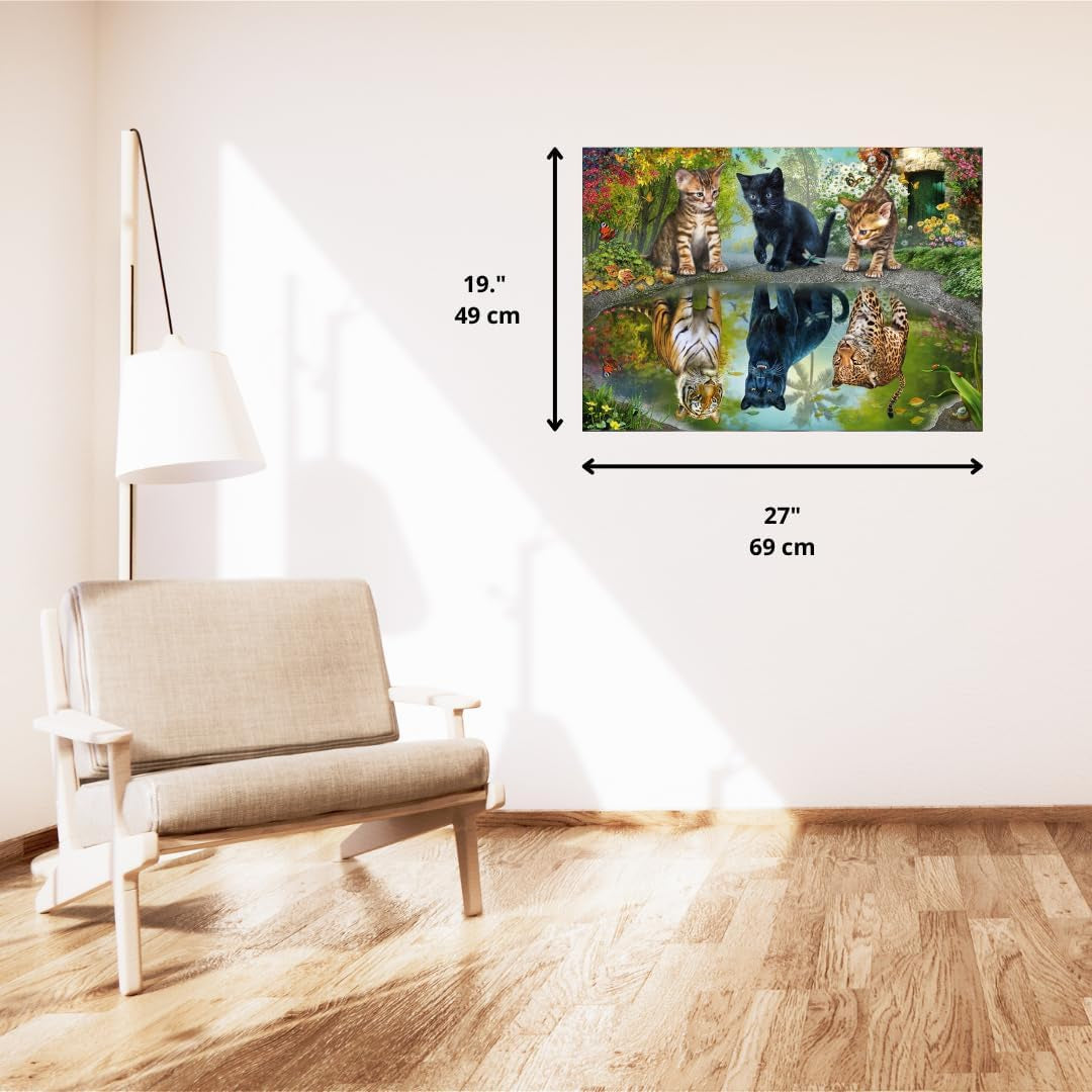 Schmidt Spiele 57392 Dream Big, katten, puzzel 1000 stukjes Puzzel Naty Shop