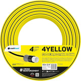 Tuinslang Cellfast GEEL, lichtgewicht, duurzaam, 4-laags, duurzaam kruisvlechtwerk, UV- en algenbestendig, torsiebestendig, REACH technologie, 20 bar, -10/+50°C, sluiting: 3/4", 50m
