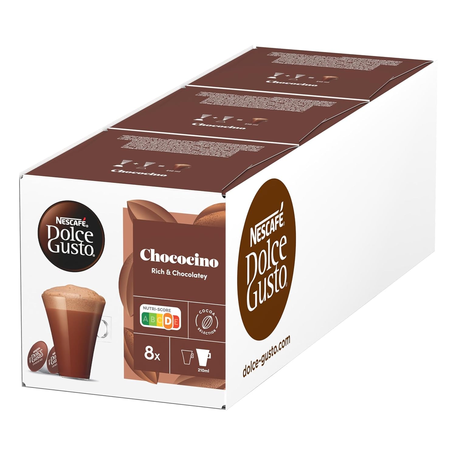 NESCAFÉ DOLCE GUSTO Chococino Kakaokapseln 3er-pakket (3 x 16 Kapseln)