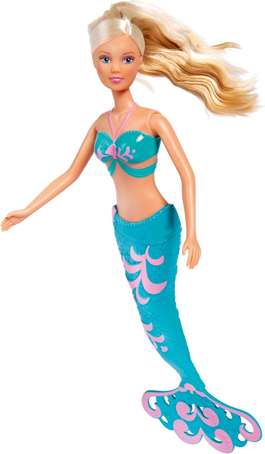Simba 105733336 - Steffi Love Mermaid Friends, magische zeemeerminpop met zusje Evi, dolfijnfiguur en meer, speelgoed voor kinderen vanaf 3 jaar