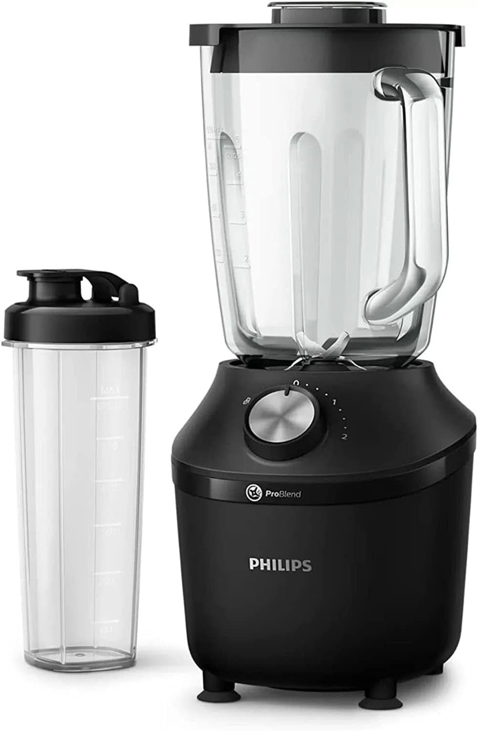 Philips Standmixer en Smoothie Maker – 600W, 2-liter-becher, Homeid-app, 2 elektrische apparaten + impulsfunctie, probleem, ijs-crush-functie (HR2291/41) Keuken Naty Shop