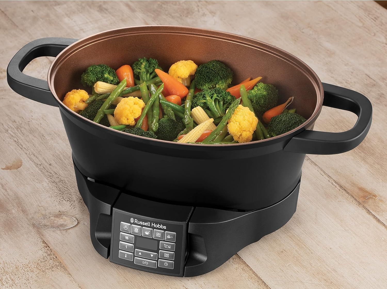 Multicooker Russell Hobbs 6,5L, digitaal display, 8 kookfuncties Slowcooker Naty Shop