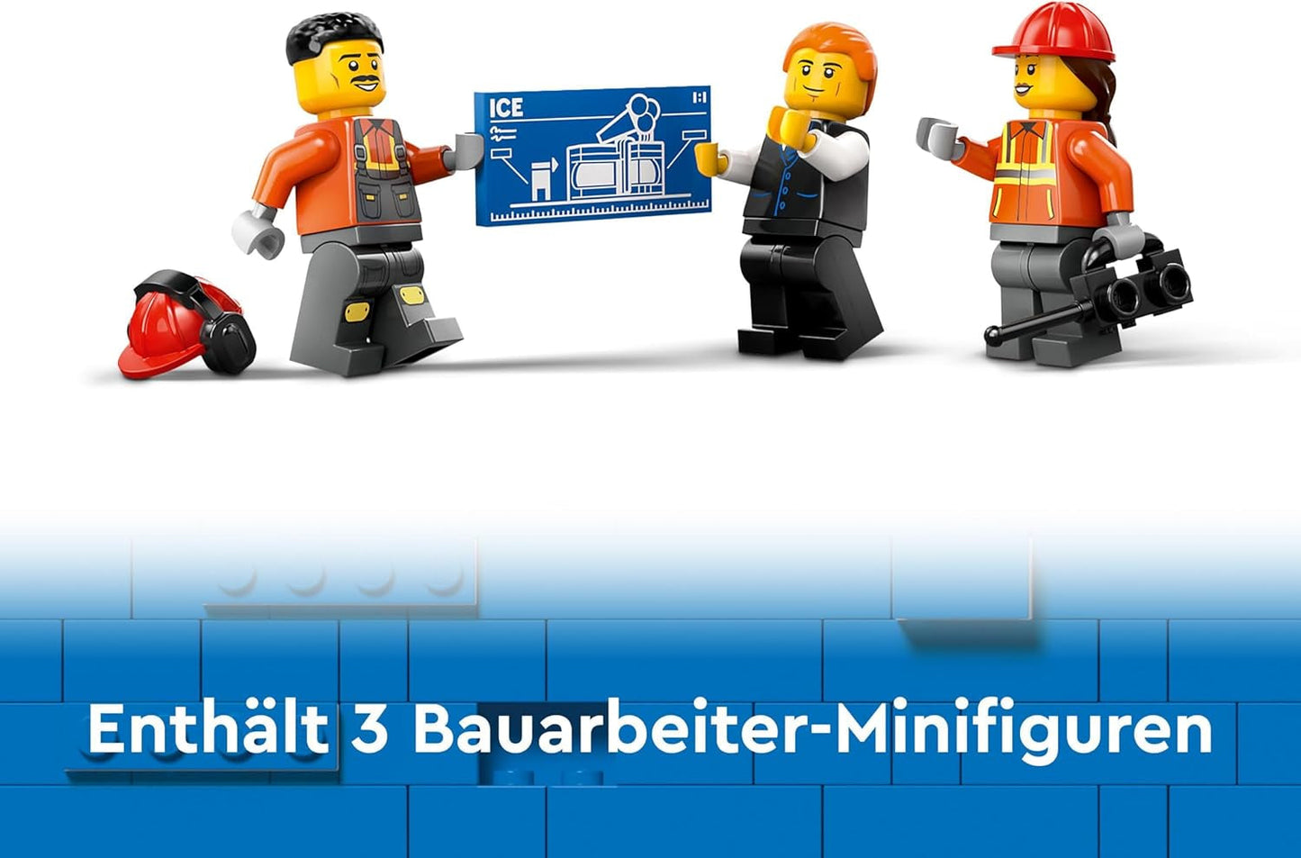 LEGO City Rupsgraafmachine, speelgoedgraafmachine voor kinderen vanaf 8 jaar, constructiespeelgoed met graafmachinemodel, bouwbare vrachtwagen met accessoires en 3 minifiguren 60420 Bouwsets Besuche den LEGO-Store